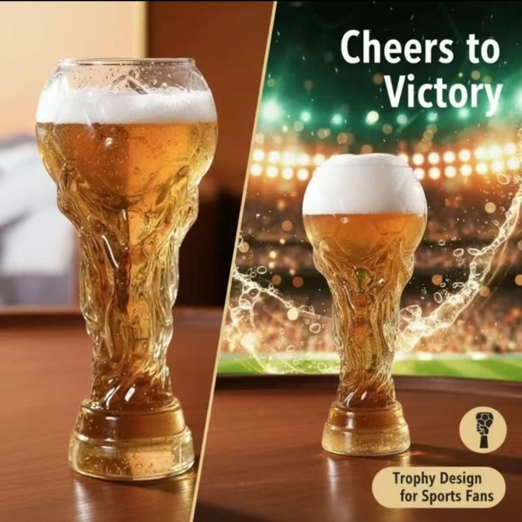 GoalCup Champion Trophy Glass